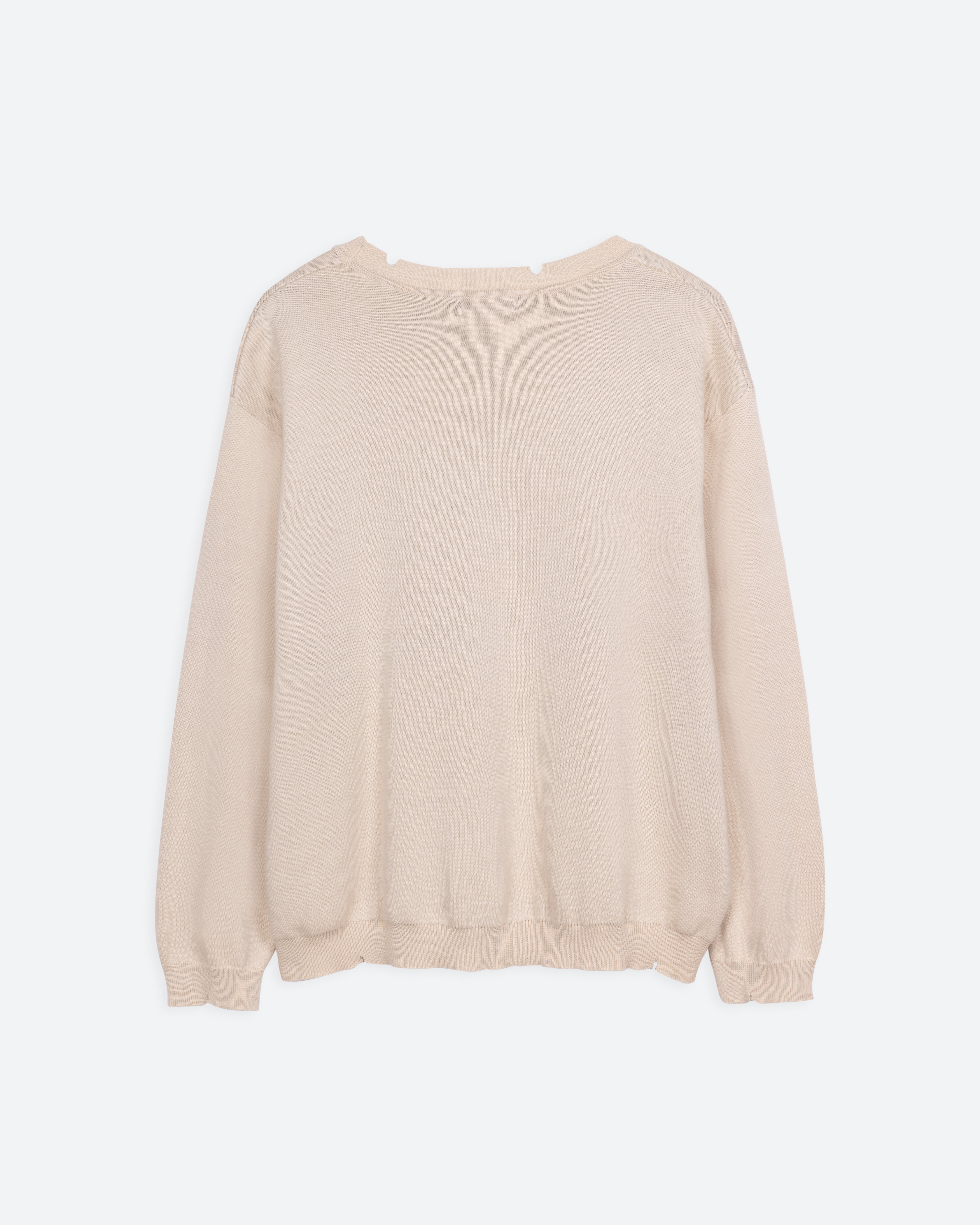 BEIGE BUTTERFLY SWEATER