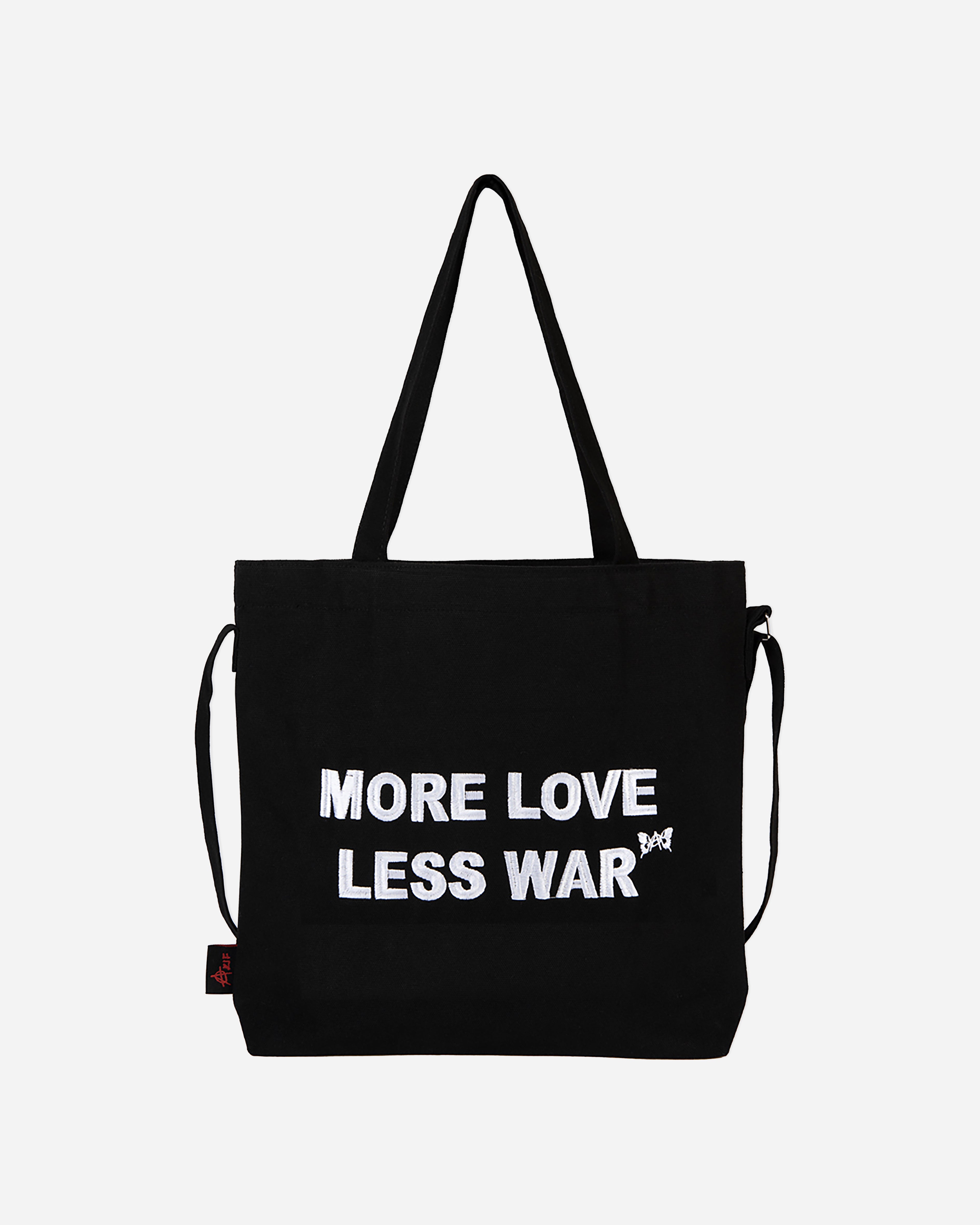 BLACK MORE LOVE TOTE BAG